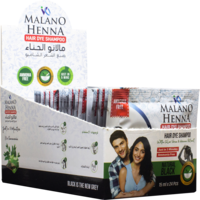 Malano Henna Hair Dye Shampoo- Black 15 ml