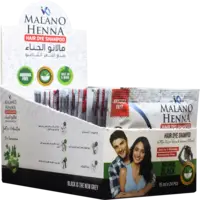 Malano Henna Hair Dye Shampoo- Black 15 ml