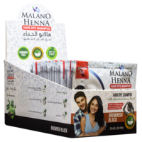 Malano Henna Hair Dye Shampoo- Brownish Black 15