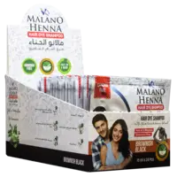 Malano Henna Hair Dye Shampoo- Brownish Black 15