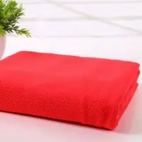 Luxury Red Microfiber Bath Towel