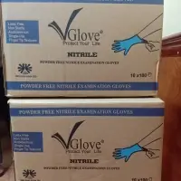 V Gloves Nitrile Examination Powder Free