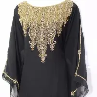 Kaftan Abaya Farsha Jalbaiya Hijab Short Dress