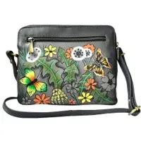 Women's Hand Painted Leather Shoulder Handbag