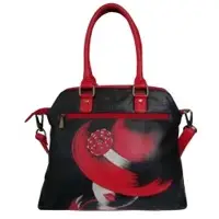 Women's Leather Hand Painted Shoulder Handbag