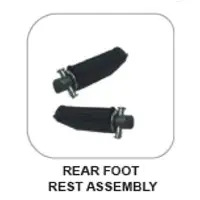 Pulsar 180 Rear Foot Rest Assembly