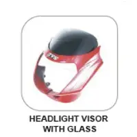 Victor Glx Headlight Visor With Glass