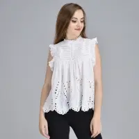 Ladies Cotton Schiffli Top