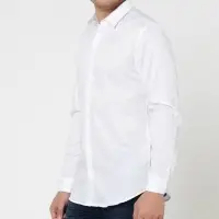 Mens Casual White Cotton Shirts