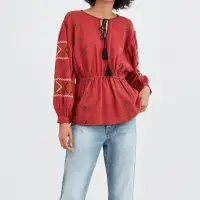 Ladies Cotton Embroidered Tunic