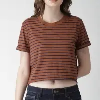 Ladies Round Nack T-shirt