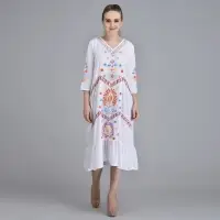 Women Embroidered Maxi Dress