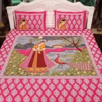 Double Bed Sheet King Size Jaipuri Rajashani