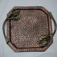 Designer Aluminium Hammered Metal Tray
