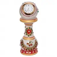 Design Marble Table Clock Handicraft