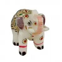 Rajasthani Handmade Elephant Marble Handicraft