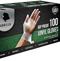 Rip Proof Vinyl Gloves S/ Box 100