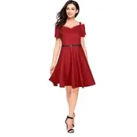 Exclusive Designer Maroon Dress