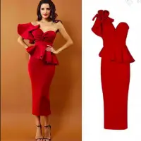 One Shoulder Cocktail Dress