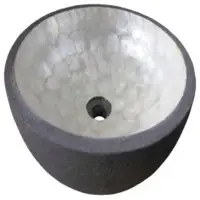 Wash Basin Round Lava With Capiz