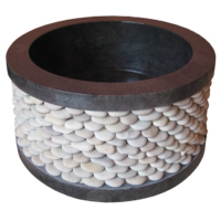 Wash Basin Round With Pebbles