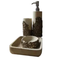 Bath Set Sand Stone Wiyh Owol