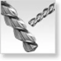Solid carbide left hand helix reamer
