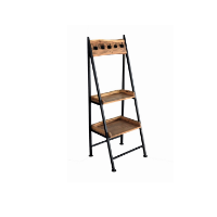 Ladder With Natural Live Edge Shelf