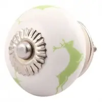 Deer Printed Ceramic Knob