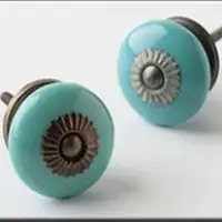 Ceramic Knob With Metal