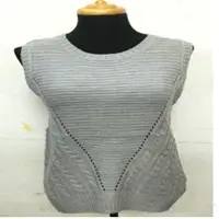 Women Casual Crew Neck Sleeveless Solid Sweater
