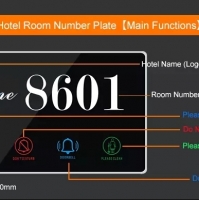 Hotel Room No. Plate,  Doorbell