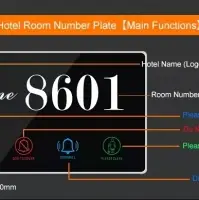 Hotel Room No. Plate,  Doorbell