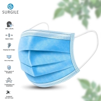 3 Ply Face Mask With Soft Round Elastic Earloop