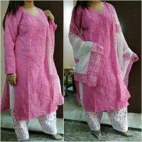 Cotton Embroidery Salwar Dupatta