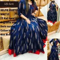 Handblock Angrakha Kurti