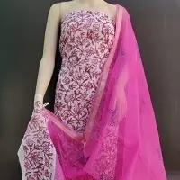 Kota Cotton Block Printed Dress Material
