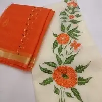 Kota Doria Embroidery Dress Material