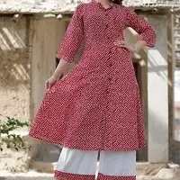 Cotton Kurti Plazzo Set