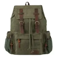 Canvas Bag For School Green