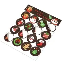 Custom Printing Adhesive Christmas Label Sticker