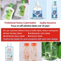 Custom Printing Plastic Bottle Label Stickers