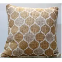 Gold Glitter Print On Textured Fabric
