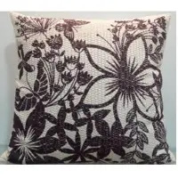 Printed Cushion With Embroidery