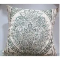 Printed Cushion With Embroidery