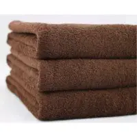 Solid color terry bath towels
