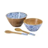 Wooden Salad Bowl Set