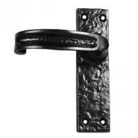 Black Iron Door Handle ( Pair )