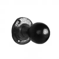 Black Iron Door Knobs /Handle ( Pair )