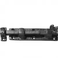 Black Iron Door Bolt